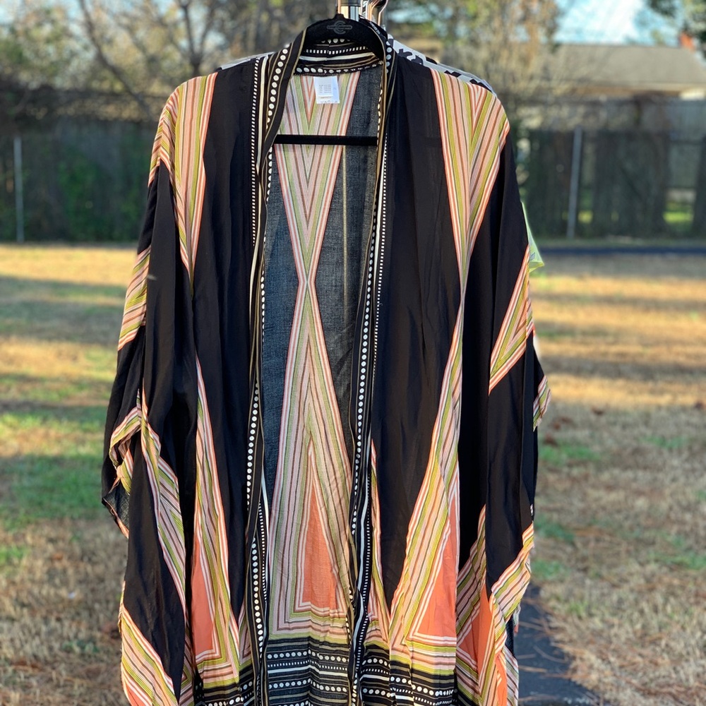 Multi-colored kimono